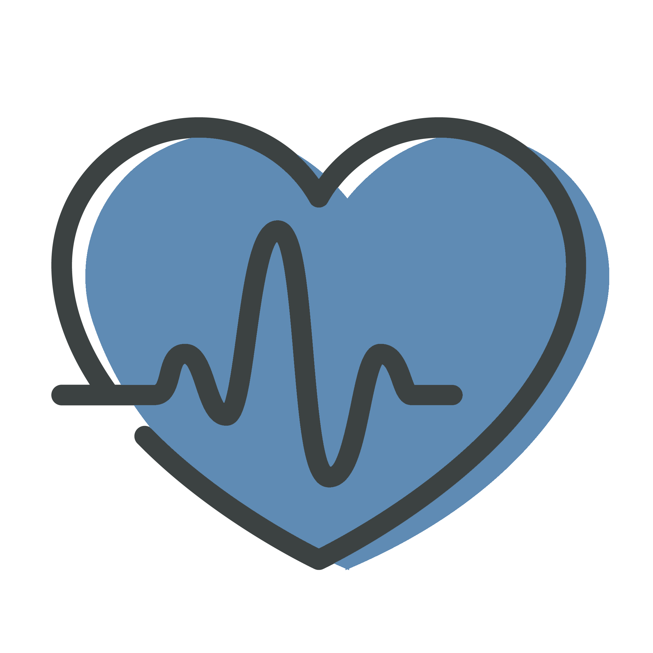 Heart Wellness Icon Blue Copy